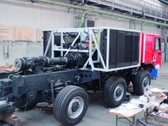 Podvozok vznikol predovšetkým v prototypovej dielni spoločnosti Tatra Trucks a.s.