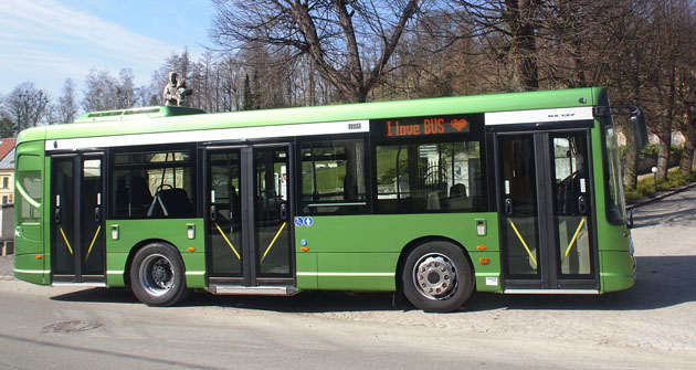 Klasický design autobusu Heuliez