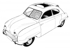 Modernizovaný Saab 92B (1953 – 1956)