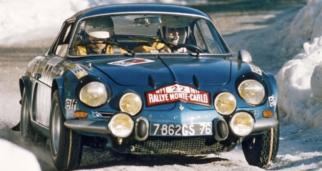 Berlinetty Alpine-Renault  A110 1600S obsadily tři první místa v Rally Monte Carlo 1971  (Ove Andersson  před Thérierem a Andruetem,  třetím ex-aequo s Waldegaardem na VW-Porsche 914/6)