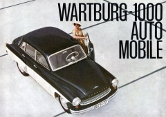 Wartburg 1000 Limousine De Luxe na titulní straně dobového prospektu