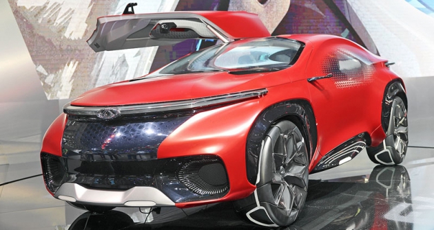 Chery FV2030 Concept je stylistickým cvičením na téma automobil budoucnosti, zároveň ale představuje několik zajímavých patentů