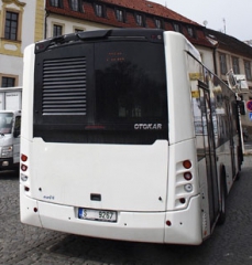 Klasické zadní partie autobusu