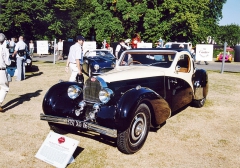 Bugatti 57 Atalante Coupé (1936), jeden z nejkrásnějších automobilů francouzské značky, založené Ettorem Bugattim v Molsheimu