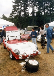 CG 2200 Simca Proto MC Spider, otevřené provedení s hmotností jen 500 kg a největší rychlostí 220 km/h (model 1971)