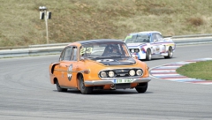 Tatra T2-603 B5 (1967) bratří Hajdušků, jeden ze tří továrních speciálů s bohatou závodní historií. Vzduchem chlazený V8, výkon kolem 170 koní, ejektorové chlazení s typickými rozměrnými vývody v zádi