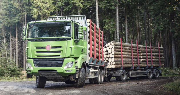 Souprava pro odvoz krátkého dřeva Tatra Phoenix Euro 6 6x6