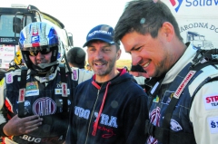 Na Baja Aragon 2016 poněkud překvapivě zastoupil za volantem soutěžního Phoenixe Davida Vršeckého Martin Prokop (vpravo).