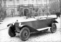 Otevřený vůz Z 18 v prvním provedení z roku 1926 s jedinými dvířky