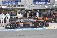 Novou konstrukcí je německý ADESS 03 Nissan V8; na okruhu v Le Mans však vůz ještě trápily dětské nemoci (Angelo Negre/Philippe Prette odpadli)