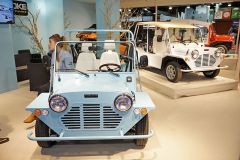 Nosmoke. Francouzská reinkarnace kouzla jednoduchého vozítka Mini Moke z produkce britského koncernu BMC. D/š/v 3180/1450/ /1550 mm, všechna kola nezávisle zavěšena, hmotnost bez baterií 521 kg. Elektromotor 10 kW, 8 Li-ionových akumulátorů 12 V, nejvyšší rychlost 75 km/h, dojezd 100 km