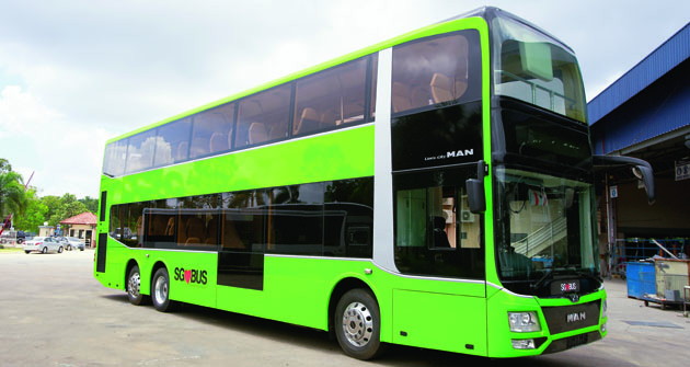 U nových patrových  autobusů pro Singapur spolu­pracoval MAN Truck &amp; Bus s malajským výrobcem nástaveb Gemilang.