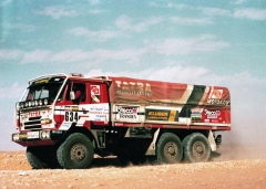 První ostrý soutěžní speciál Tatra 815 VE 6x6 „Ostrý-I“ z roku 1986. První soutěžní T 815 s Karlem Lopraisem za volantem.