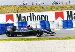 Karl-Heinz Frentzen (Sauber C13 Mercedes) na okruhu v Barceloně (1994)