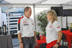Legendární Kenneth Hansen, čtrnáctinásobný mistr Evropy, s manželkou Susann (mistryně Evropy v poháru Citroën AX 1400) vedou jeden z nejlepších týmů