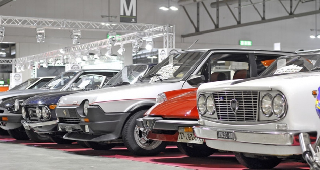Na výstavě Autoclassica převažovaly italské automobily značek Alfa Romeo, Fiat a Lancia