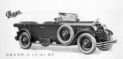 Faeton Praga Grand 8 alias 17/60 HP v provedení z let 1927 – 28