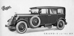 Také limuzína Grand 8 z let 1927 – 28 jezdila na drátových kolech