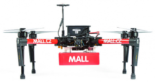 K testu byl použit čtyřvrtulový  dron Matrice 100 od společnosti DJI výrazně upravený pro potřeby testu.