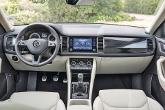 V modelu Škoda Kodiaq jsou skleněné kapacitní displeje infotainmentových systémů jedněmi z dominantních prvků interiéru
