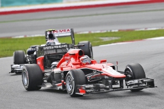 Jules Bianchi startoval na Marussii s podporou Ferrari Drivers Academy (2013)