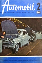 Titulní strana únorového Automobilu v roce 1958