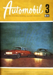 Titulní strana březnového Automobilu v roce 1958