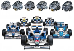 V letech 1992 – 1997 patřil Pohár konstruktérů F1 pouze automobilům s motory Renault (pětkrát Williams, jednou Benetton)