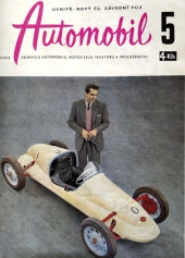 Titulní strana květnového Automobilu v roce 1958