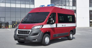 Hasičský speciál Peugeot Boxer z produkce Hagemann, a. s.