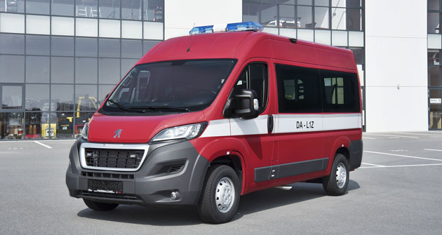 Hasičský speciál Peugeot Boxer z produkce Hagemann, a. s.