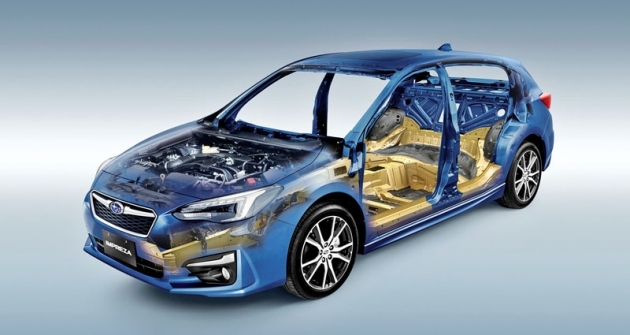 Nová globální platforma Subaru se představila v aktuální páté generaci modelu Impreza Nová globální platforma Subaru se představila v aktuální páté generaci modelu Impreza