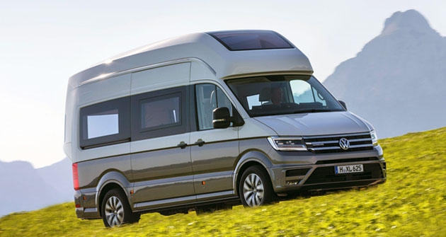 Studie California XXL byla postavena na základě nového VW Crafter