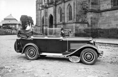 Čtyřdveřový kabriolet Z 9 s karoserií Sodomka, zhotovený na jaře 1930