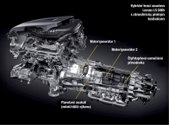 Hybridní hnací soustava Lexusu LS 500h s atmosféricky plněným šestiválcem