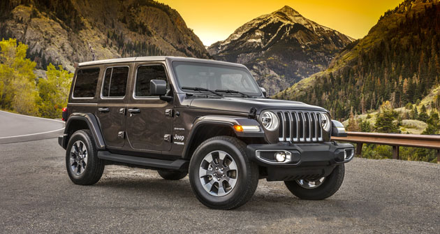 Jeep Wrangler Sahara model 2018 – čtyřdveřová pětimístná karoserie Jeep Wrangler Sahara model 2018 – čtyřdveřová pětimístná karoserie