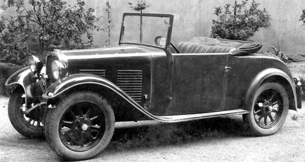Roadster Hara, s nímž Alois Halašta v červnu 1932 absolvoval lounskou soutěž