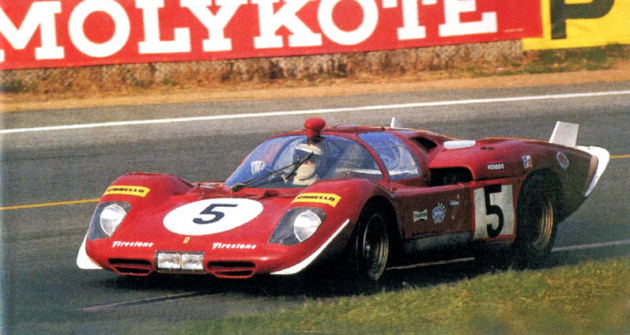 Posádka Ickx/Schetty (512 S výrobního čísla 1038) také v Le Mans odpadla, Jacky Ickx však byl s Johnem Surteesem druhý ve Spa-Francorchamps (1970)