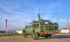 LRPV Gepard má ve výzbroji mj. těžký kulomet ráže 12,7 mm