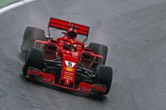 Sebastian Vettel (Ferrari SF71H) se tentokrát na Hungaroringu musel spokojit se druhým místem
