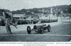 Rok 1936 byl pro Wimilla z hlediska závodění velmi dobrý. Na vozech Bugatti získal během několika týdnů cenná vítězství. Pro zlatý věnec si přijel též v hororovém závodě Grand Prix v Deauville, při němž nešťastně zahynuli ve dvou na sobě nezávislých haváriích Raymond Chambost a Marcel Lehoux.