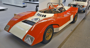 Spider B5 (typ 728 S) z roku 1972 je dnes ve sbírkách továrního  muzea Škoda Auto