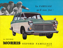 Ještě v šedesátých letech se vozy Morris hojně vyvážely, na titulní straně prospektu je Morris Oxford Traveller VI