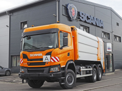 Scania G 410 B6x6HZ s nástavbou na svoz komunálního odpadu MUT