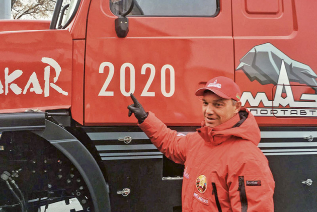 Sergej Vijazovič, šéf týmu MAZ SportAVTO a běloruský jezdec číslo jedna objasňuje celou řadu informací o novém kapotovém speciálu MAZ-6440RR.