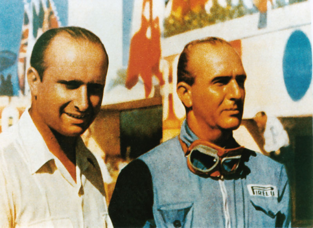 První mistři světa Juan-Manuel Fangio (1951) a Nino Farina (1950)