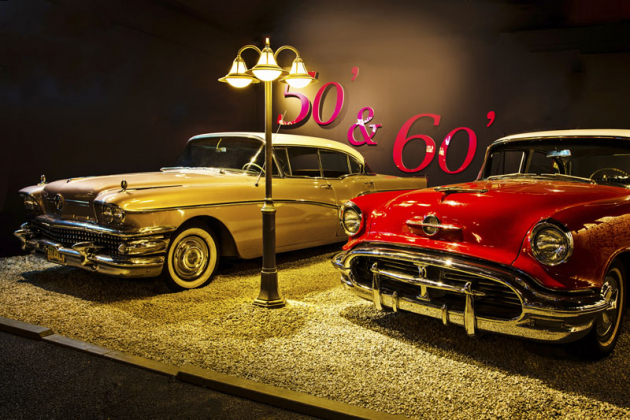 Velké oblibě se těší expozice 50. a 60. let, v níž je k vidění například Buick Super (1958) nebo Oldsmobile Super 88 (1956)