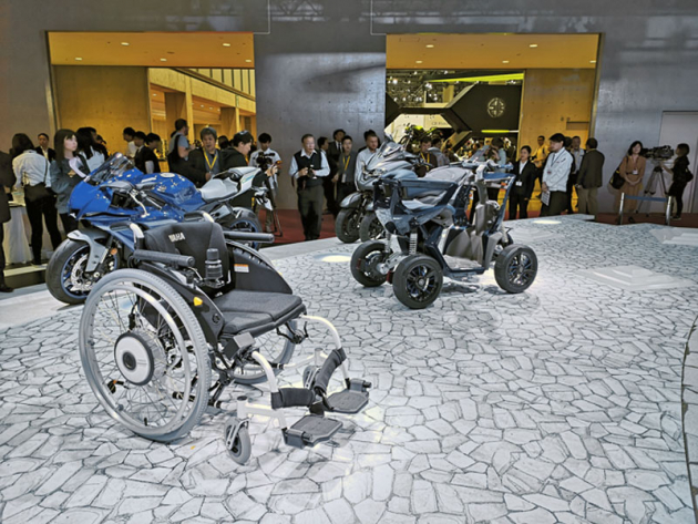 Yamaha se kromě domácí premiéry motocyklu Ténéré 700 soustředila na prezentaci různých vozítek pro hendikepované