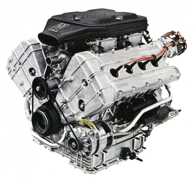 Zpočátku měl motor pro 308 GTB pouze dvouventilový rozvod, ale vždy čtyři vačkové hřídele v hlavách válců