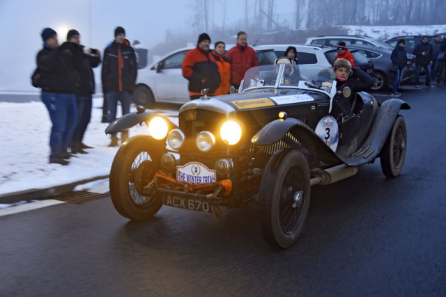 Bentley Derby (1935) s motorem objemu 3,67 litru přivezl do Brna Elliot Dale s Charlotte Ryallovou